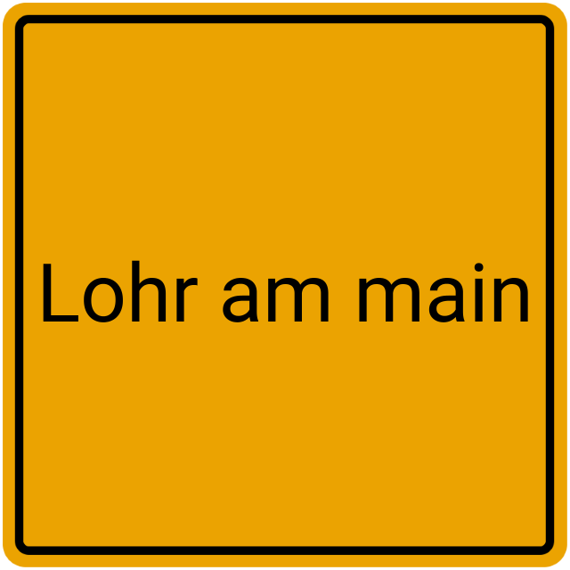 Meldebestätigung Lohr am Main